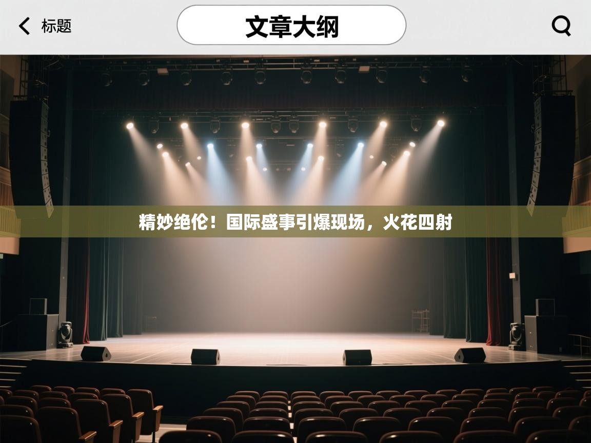 爱游戏-精妙绝伦！国际盛事引爆现场，火花四射  第1张